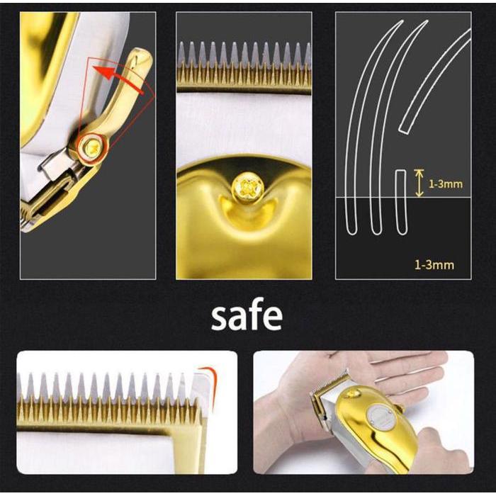 Alat Cukur Rambut Kemei KM-1987 Hair Clipper Professional Metal Mesin Cukuran KM 1987