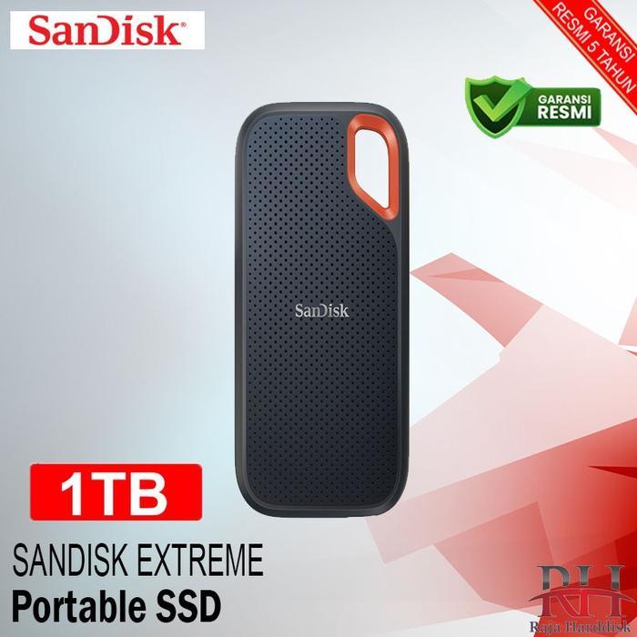TERLARIS Sandisk Extreme SSD Eksternal 1TB - External 1 TB Type C USB 3.1