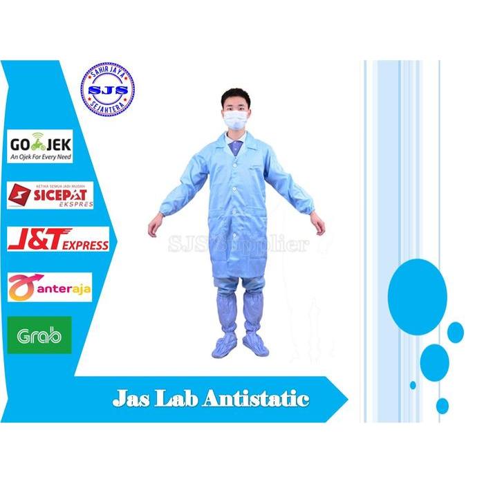 Antistatic/Baju Clean Room/esd Baju Antistatic Clean Room Smock Jas Lab Tanpa Logo Pakaian Kerja Ele