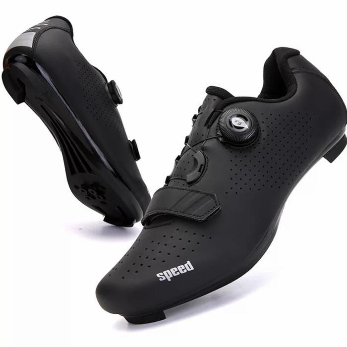 Speed Sepatu Sepeda Multi Cleat Rodbike Mtb Sepatu Gowes Cleat Hitam