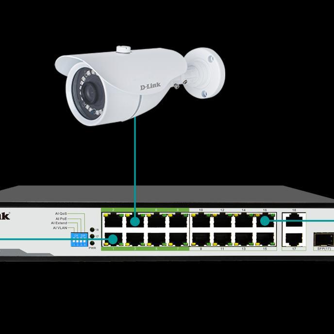 Dlink Des-F1018P-E Switch Poe 16 Port Terlaris