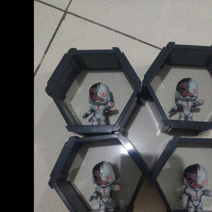 Hexagon Mainan Xxi Hexagons Justice League The Flash Aquaman Cyborg
