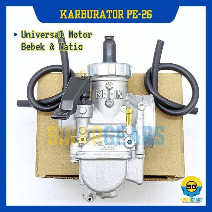Carburator Karbu Kualitas Original Keihin PE26 Karburator Racing PE 26 Carbu Universal Motor Ori