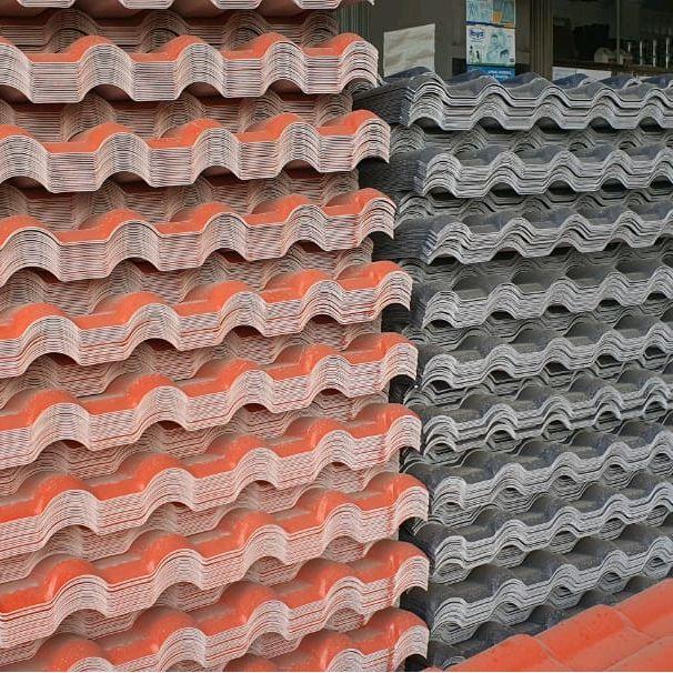 NEW ATAP GENTENG UPVC PREMIUM TEBAL 1.6MM GARANSI Hitam Merah COKLAT BATA SEMITRANSPARAN