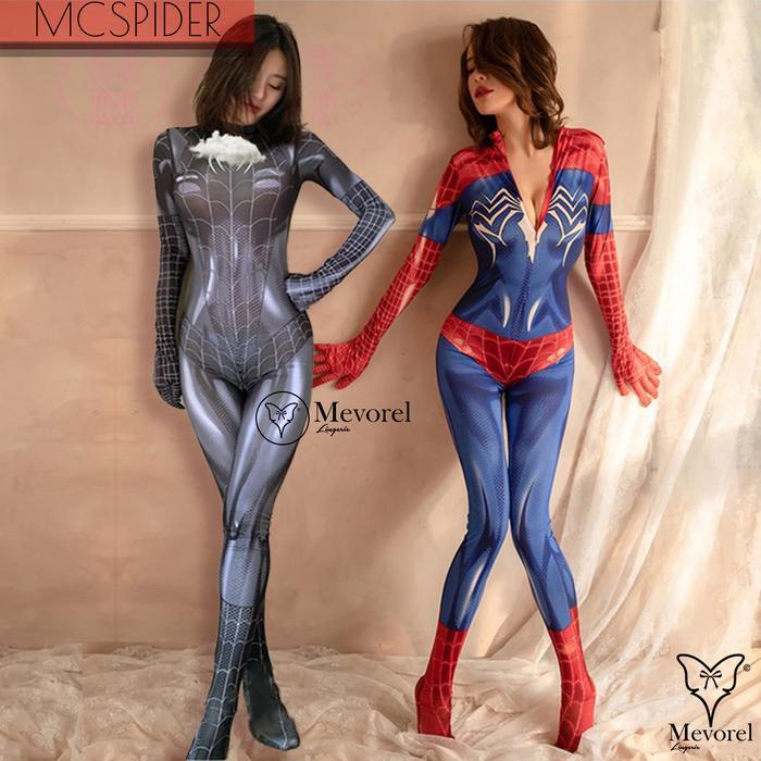 PREMIUM Sexy Lingerie Cosplay Kostum Spiderman Bodysuit Big Size