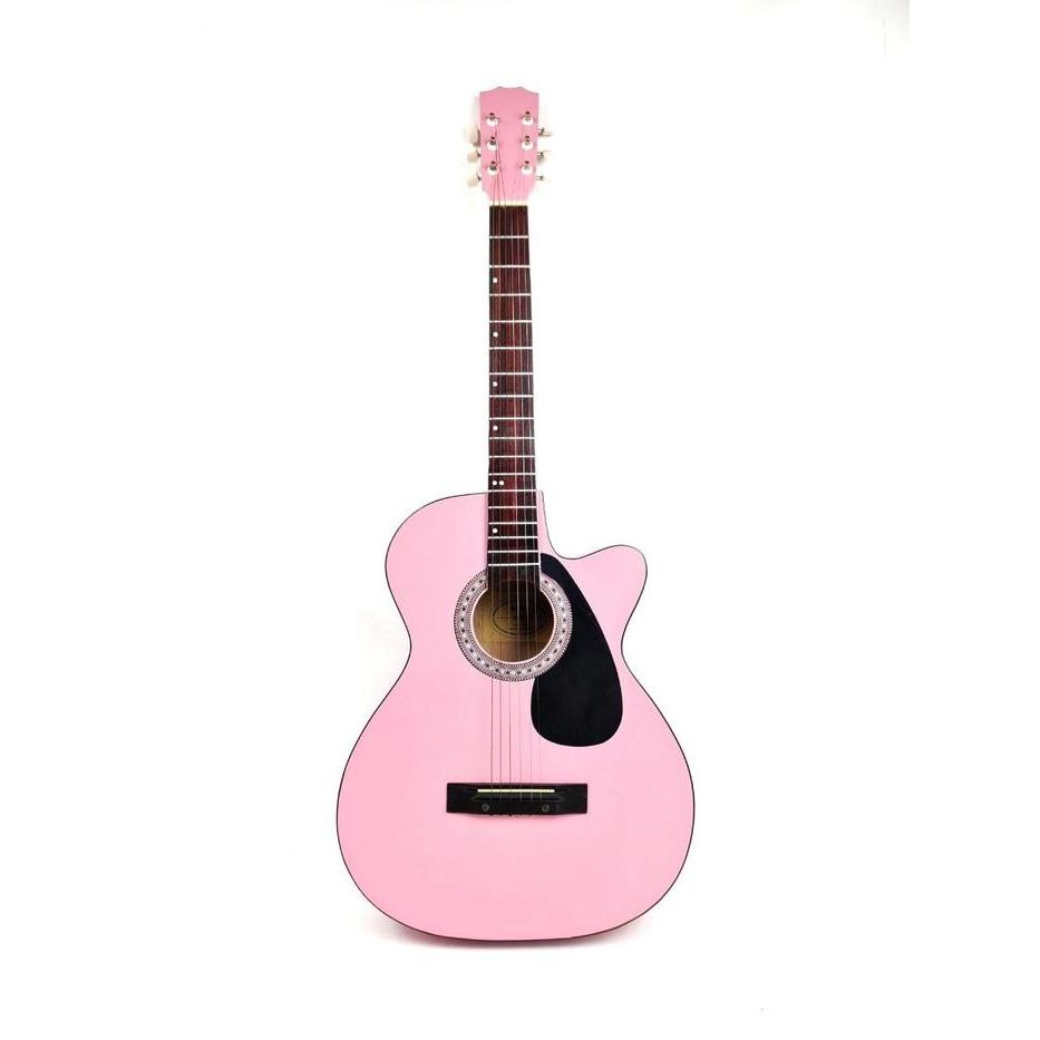 Gitar Akustik Pink Murah Bonus Pick Jakarta