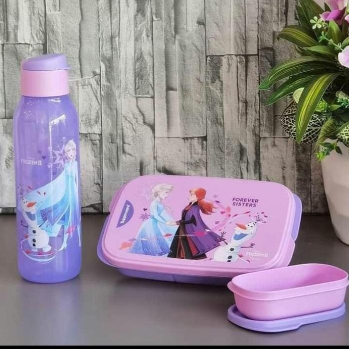 Frozen Set Lunch Box Kotak Bekal Tupperware Terbaru 