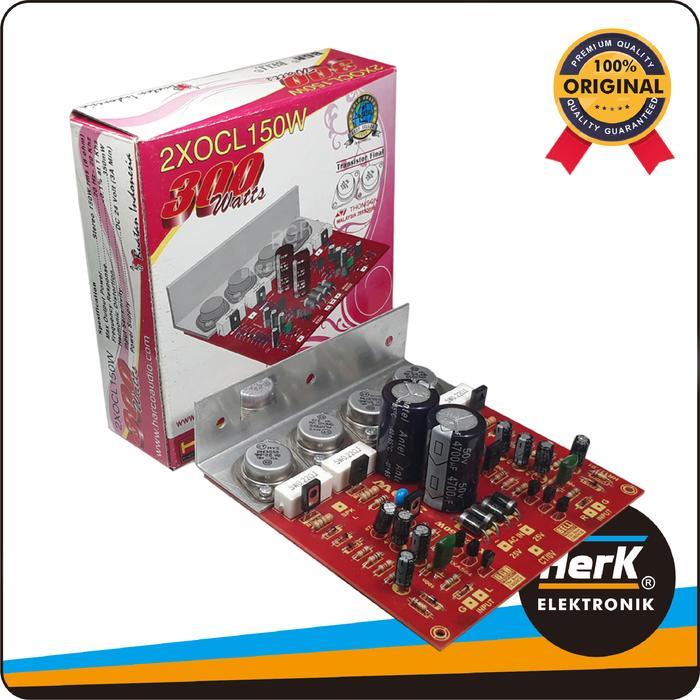 KIT OCL PRO 300W Power Amplifier Stereo 150x2 Bell BGR Penguat Audio TO-3 Suara Jernih & Middle