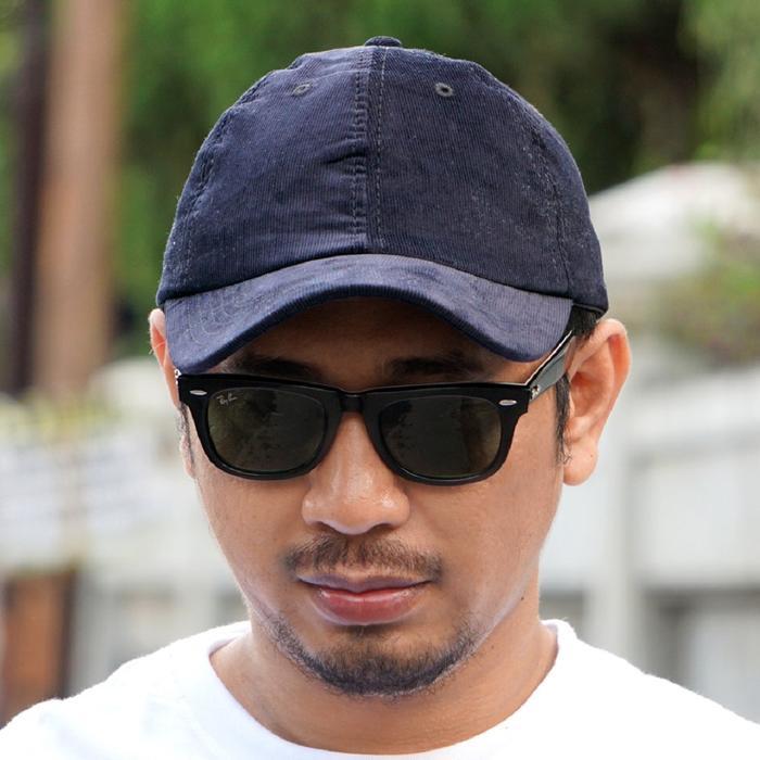 RCKLS. Polo Cap Topi Pria Bahan Corduroy Polos Warna Biru Hitam | Topi Pria Corduroy Polos High Blue