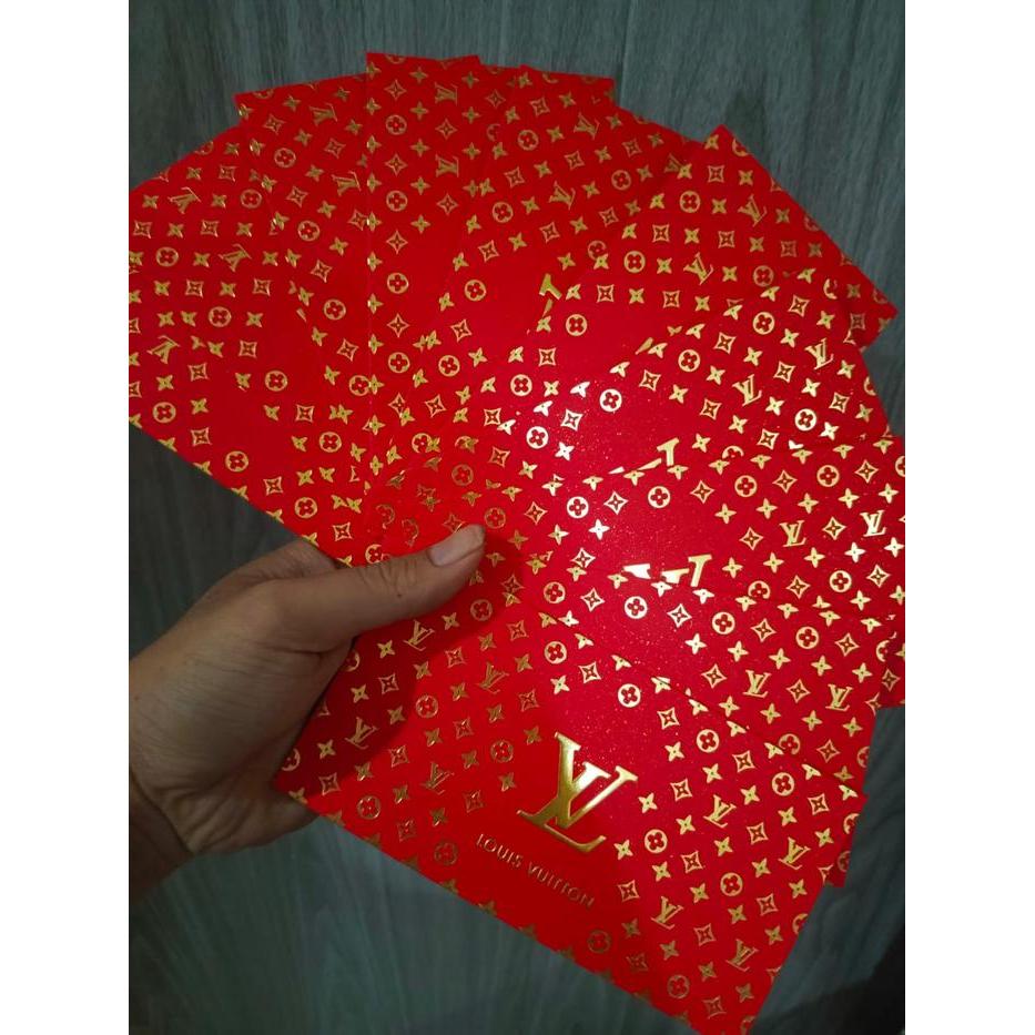 Amplop Angpao Merah Motif Lv Chanel Tahun Baru Imlek Natalan Lebaran Terlaris
