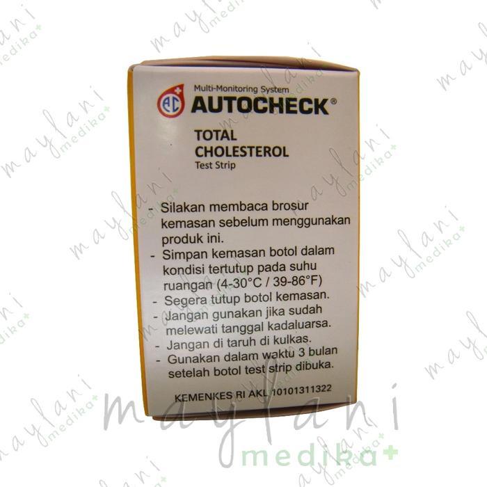 AUTOCHECK TEST STRIP CHOLESTEROL AUTO CHECK TES STRIP KOLESTEROL STIK REFIL