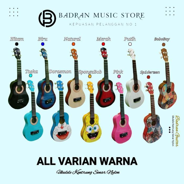 Ukulele Kentrung Keroncong Senar 4 Finishing Gloss Pasti Promo