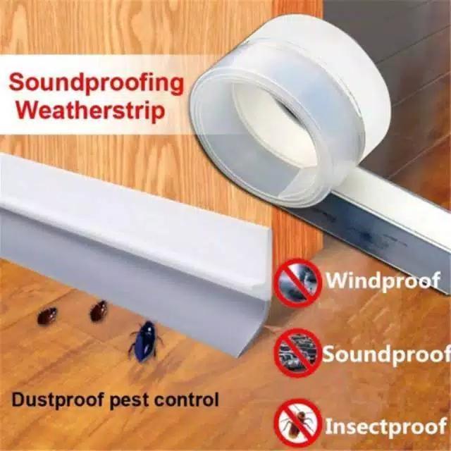 "New" Door Seal Karet 25mm Penutup Celah Pintu Karet Double Tape 3M