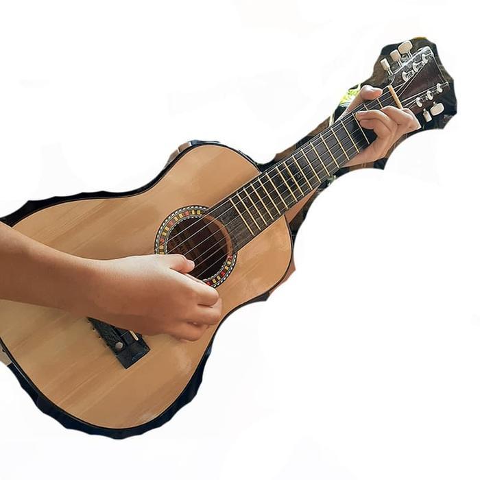 Sale Ukulele Gitar Senar 6 Gitar Yunior Akustik Kecil Bahan Kayu Mahoni Panjang 75Cm Cocok Untuk