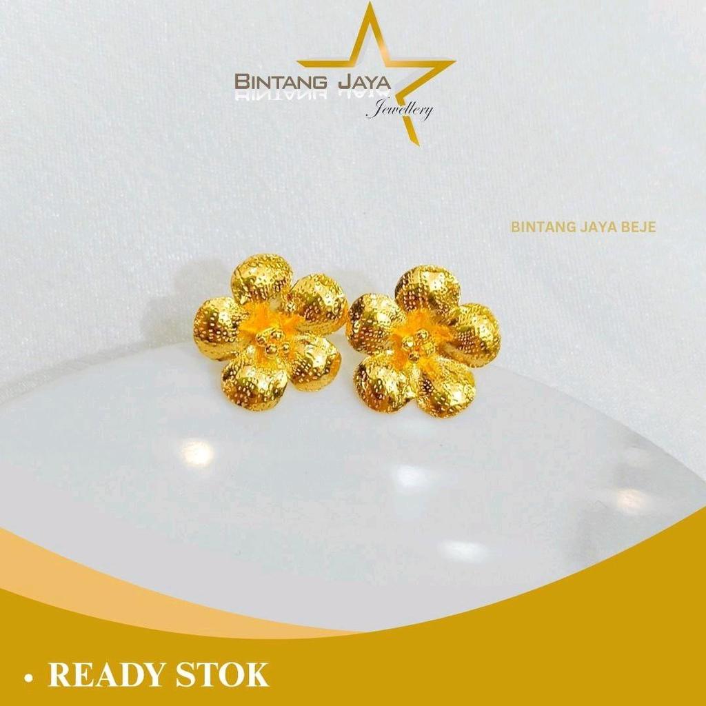 Anting Emas LM Rose Eksklusif - Kadar LM99 - Berat 2,00gr - Emas Asli - 20/05/26 - (MM)