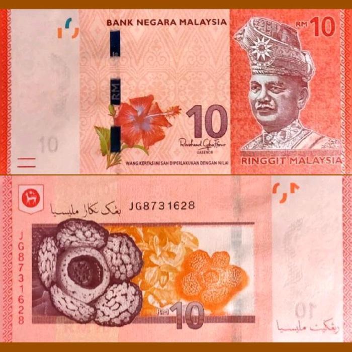 UKA Malaysia 10 Ringgit 2024 New Signature, Prefix. KP JD