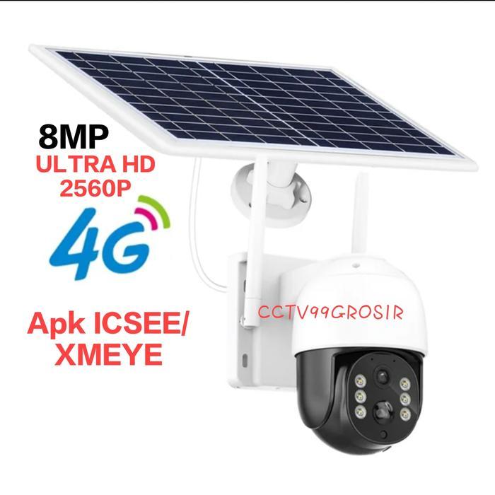 CAMERA CCTV WIFI 4G GSM OUTDOOR PTZ SOLAR PANEL KAMERA PENGINTAI ICSEE
