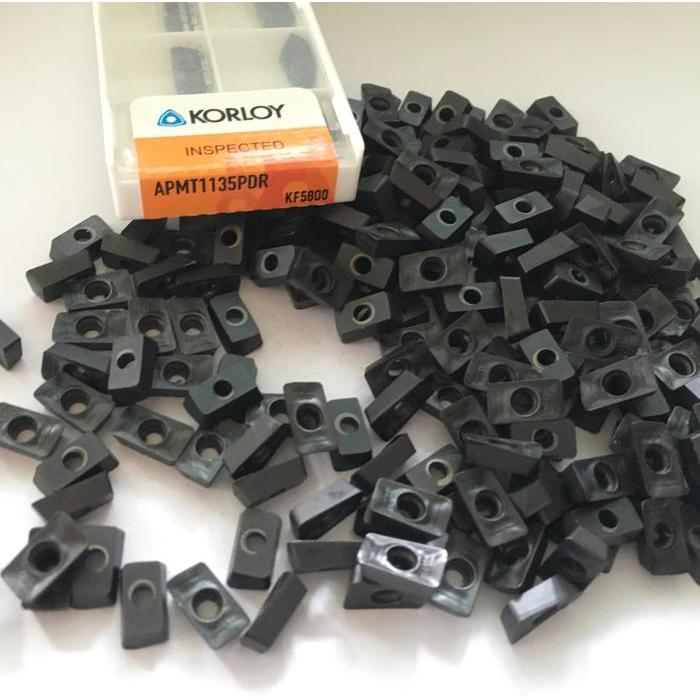 Insert APMT 1135 KORLOY bekas seken APMT 11 35 Bekas seken Mulus