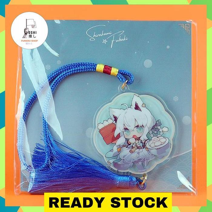 HOT SALE HOLOLIVE JAPAN SHIRAKAMI FUBUKI CHINESE NEW YEAR VER. ACRYLIC TASSEL KEYCHAIN (7CM)