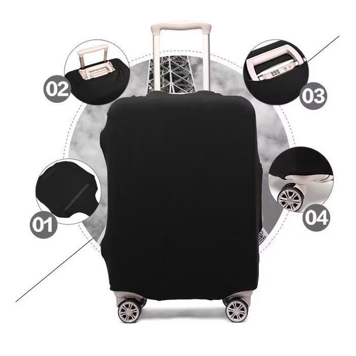 LUGGAGE COVER KOPER KAIN ELASTIS Size Cabin Bagasi Sarung Koper Kain Tebal kuat