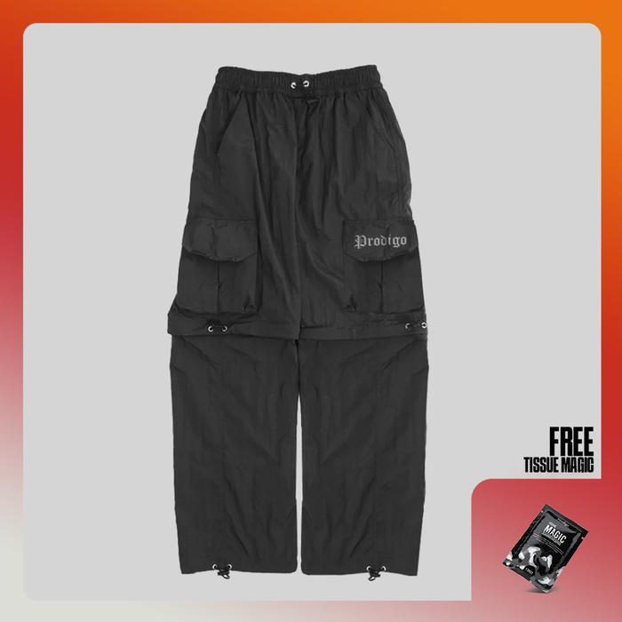 Eiger Summit - * Celana Cargo Sambung Pria Manggala Hitam I Celana Gunung Unisex Original I Celana