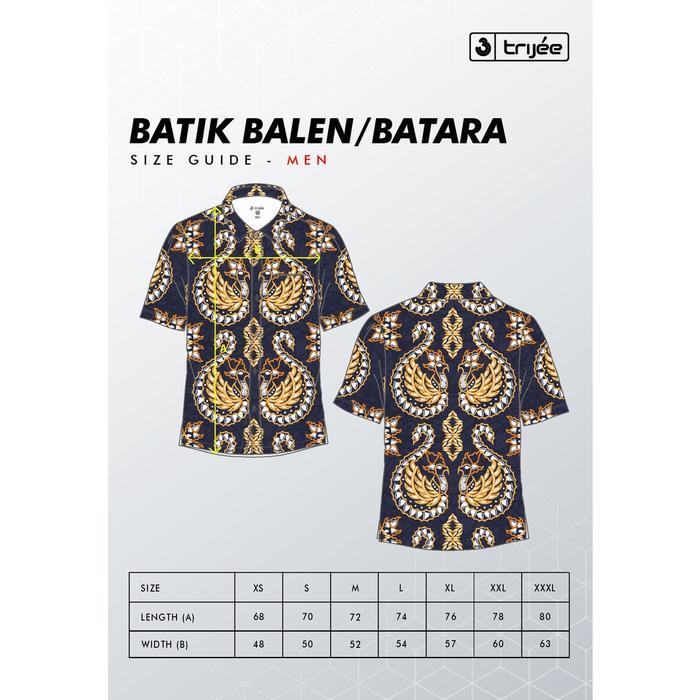 Serendity// Trijee Sportswear Batik Jersey Men Balen - Purple