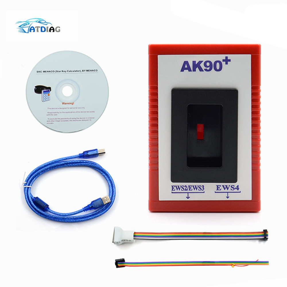 High Quality For Ak90+ AK90 Key Programmer for EWS Newest Version V3.19 AK-90 Car Diagnostic Tool Ke