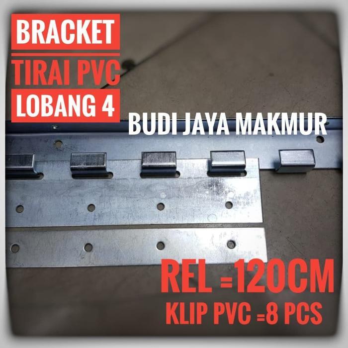 Hanger Bracket Tirai Pvc 120cm