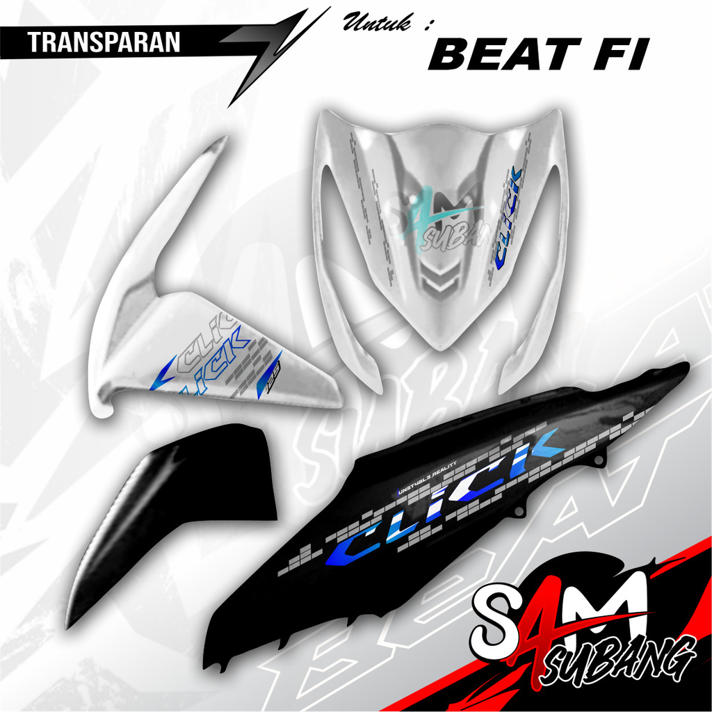 STRIPING TRANSPARAN HONDA BEAT FI NVX