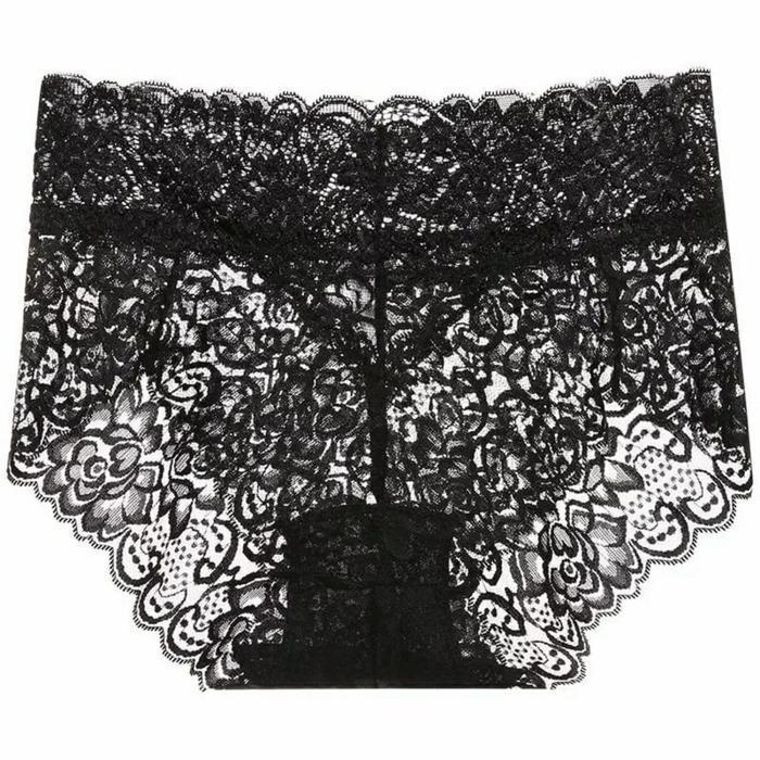 Celana dalam wanita lace renda transparan cd panty brokat bunga 898