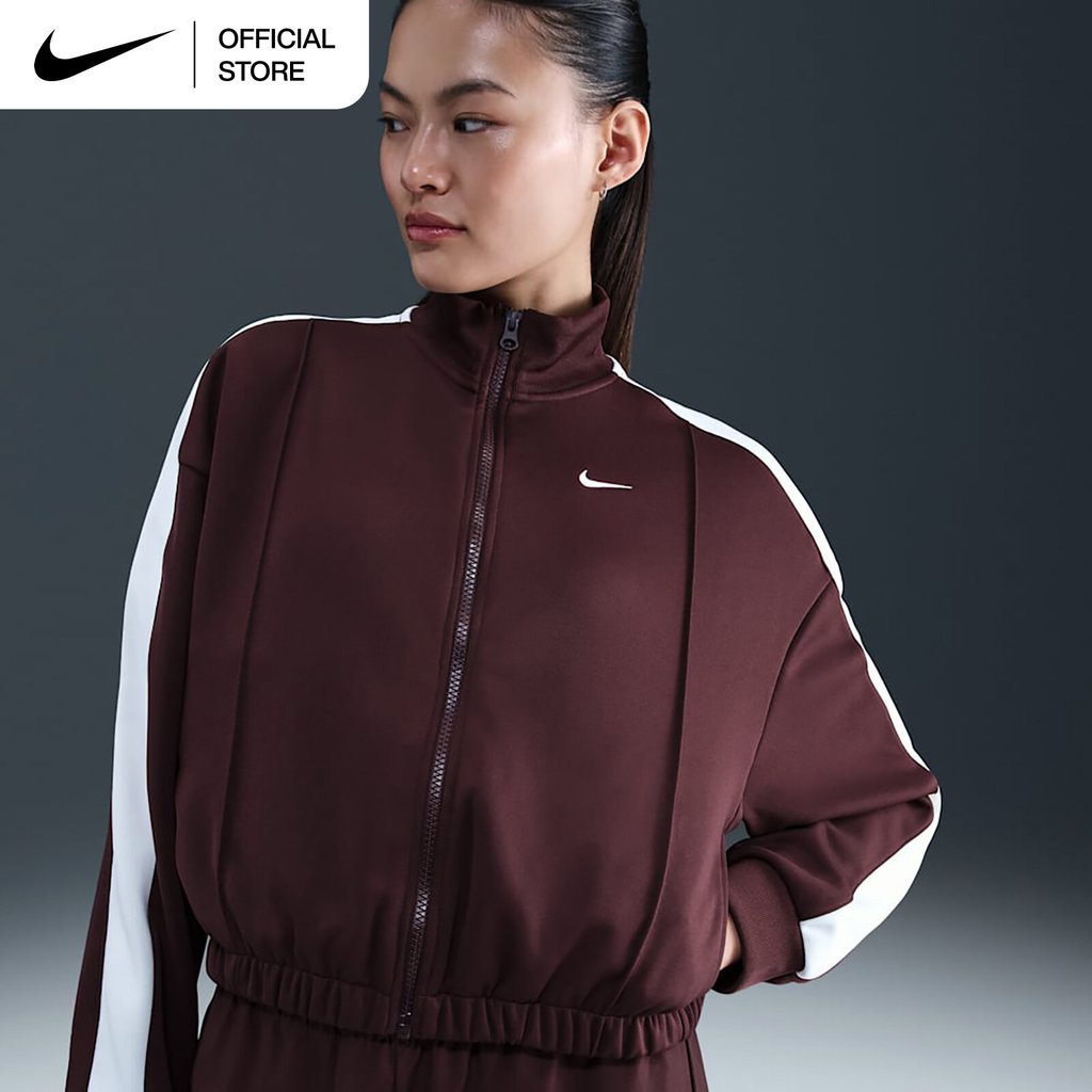Nike Women's Sportswear Track Jacket - Burgundy Crush [IM7445-652]