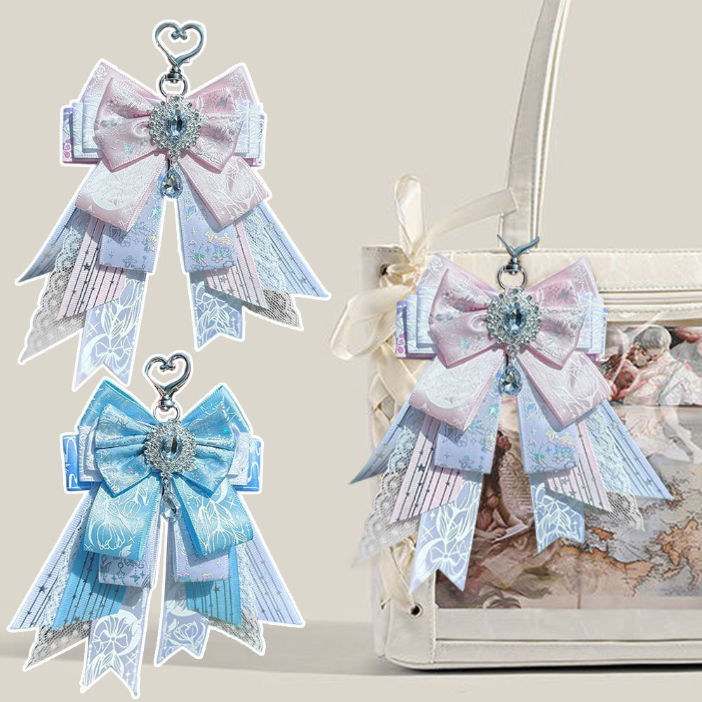 Itabag Decoration Pendant Itabag Accessories Ribbon Bow Lolita Style Accessories DIY Decoration Cute