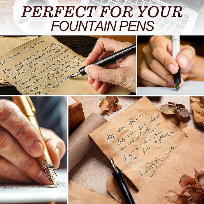 50Pcs Refill Fountain Pen Standar Tinta Fountain Pen Set 0.9Ml Panjang 5,1Cm Diameter Dalam 3,4Mm