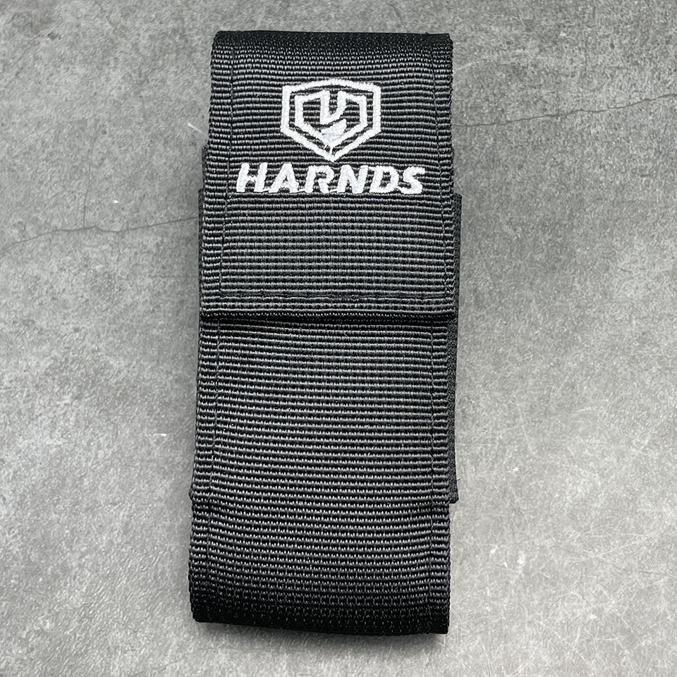 HARNDS AK4011 Ballistic Nylon Sheath Belt Clip Multi Tool Holster with Elastic Side Panels Knife