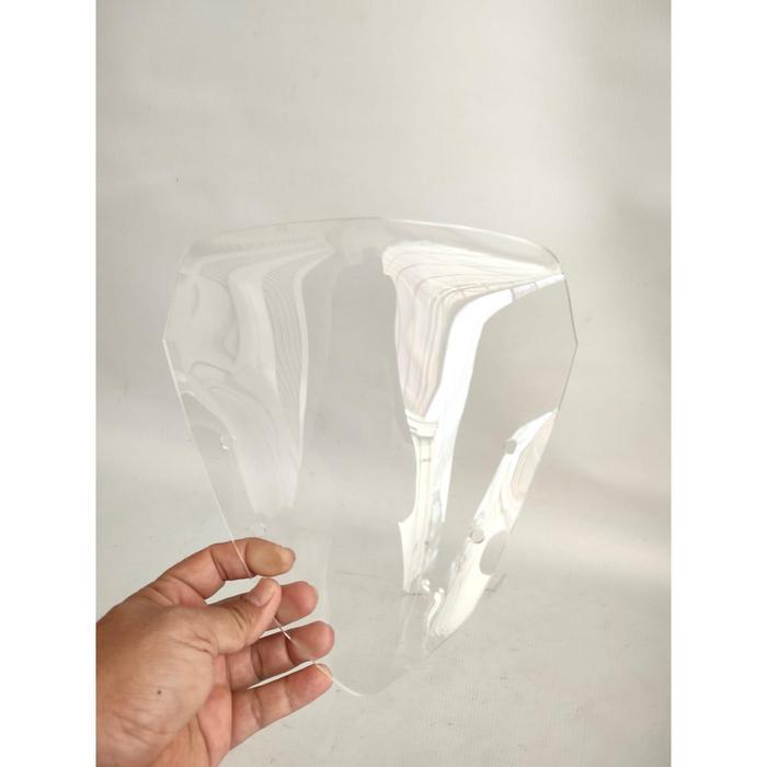 "New" Visor Aerox Standar Bening Black Windshield Yamaha Aerox 155 Connected Tebal Motorcycle