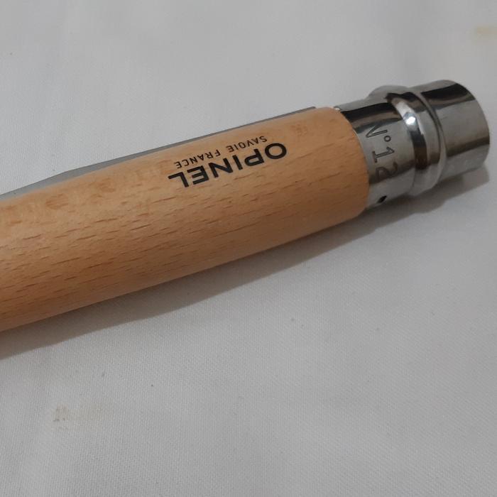DISKON Opinel No 12 Folding Knife Beechwood (4.75" Satin) #12