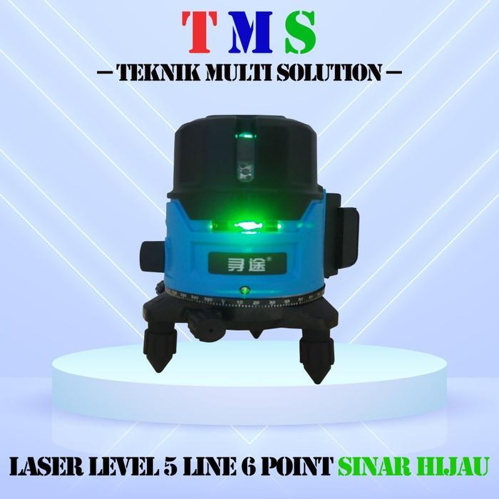 LASER LEVEL 5 LINE 6 POINT LEVELING LASER 5 GARIS SINAR HIJAU