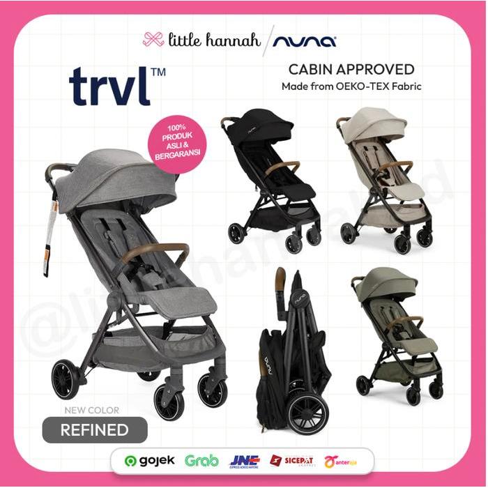 NUNA TRVL Stroller Cabin Size Stroller Stroller Bayi Cabin Size Autofold
