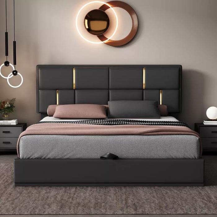 Divan / Difan Ranjang Kasur Premium Arcadia Bahan Oscar Tanpa Kasur Kayu Asli