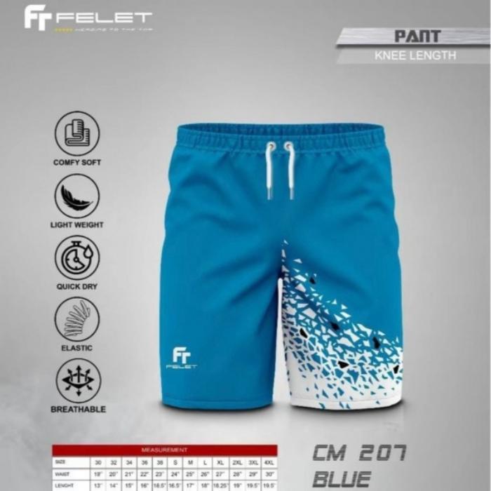 FELET CM207 CM 207 BADMINTON SHORT PANTS - CELANA BADMINTON ORIGINAL FELET