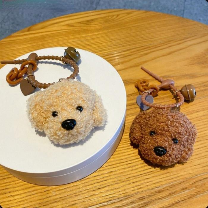GANTUNGAN HP ANJING FLUFFY/ GANTUNGAN KUNCI BONEKA ANJING TEDDY/LIONTIN TAS/BONEKA ANJING BONEKA