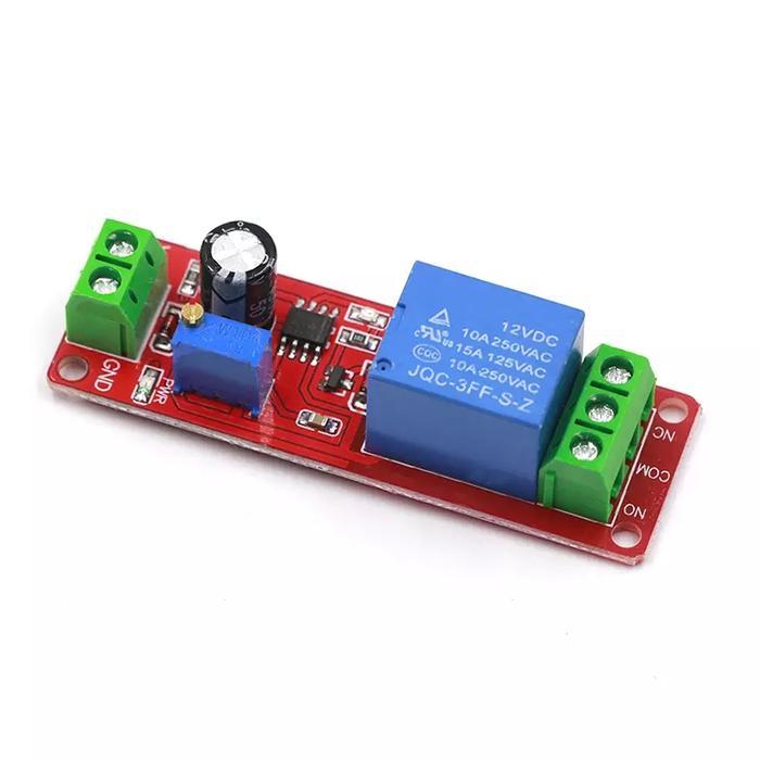 NEW Modul NE555 DC 12V Pull Delay Timer NE 555 Switch Relay Adjustable Alat Lampu