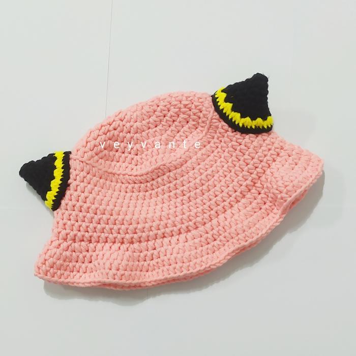 Crochet Bucket Hat Rajut Anya Forger SPY X FAMILY
