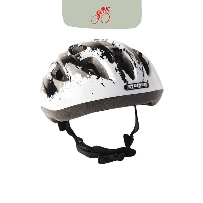 Xperiencelaar// Helm Anak Sepeda Pushbike - Strider - Splash Helmet - Black White