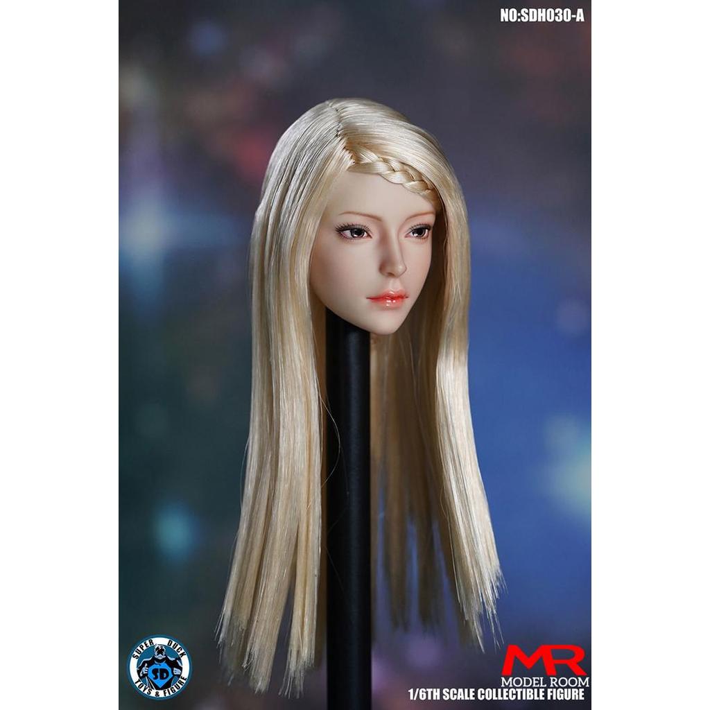 HOT SALE SDH030 1/6 BEAUTY GIRL HEAD SCULPT CARVING MODEL FIT 12'' TBLEAGUE PH PALE SKIN ACTION