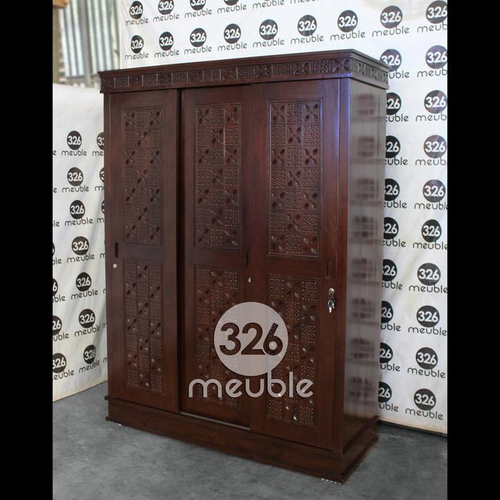 Almari 3 Pintu Sliding Minimalis