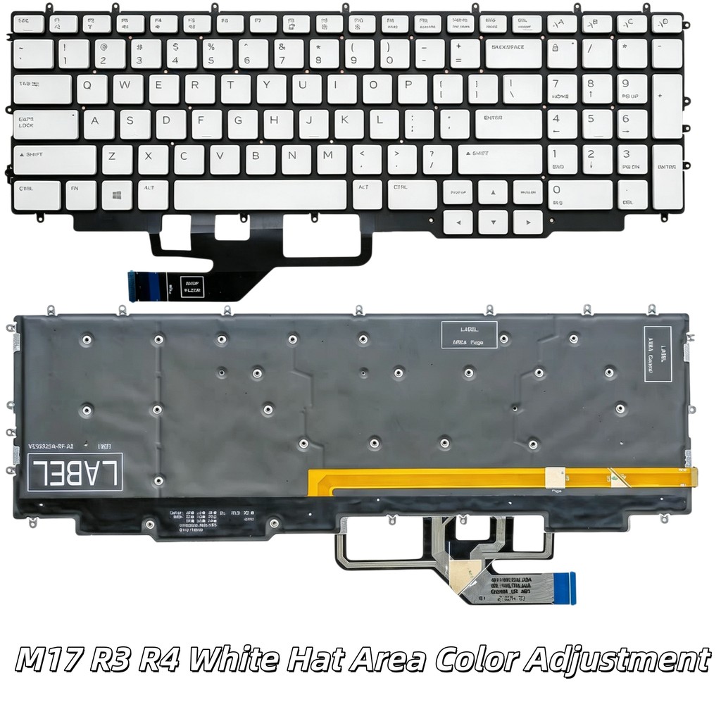 For US Dell Alienware 17 M15 M17 M18 R1 R2 R3 R4 R5 Laptop Backlit Keyboard