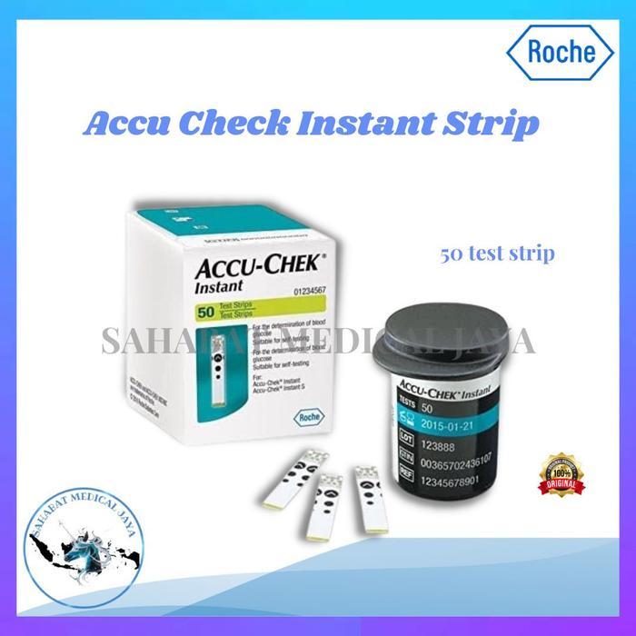 STRIP ACCU CHEK INSTANT ISI 50 / STRIP GULA DARAH ACCU CHEK /INSTANT