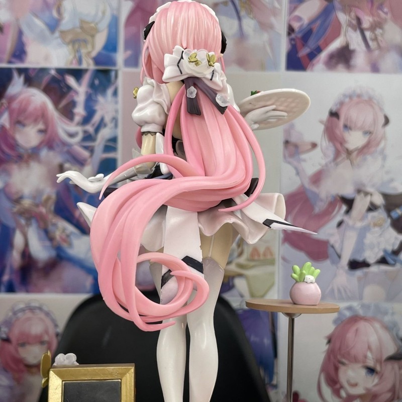 Honkai Impact 3 Elysia Pink Maid Outfit Cute Bishoujo Figure Anime Game Model Ver. Desktop Decor