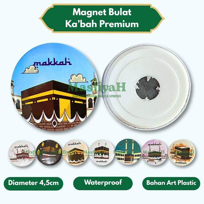 (20PCS) MAGNET KABAH BULAT PREMIUM MAGNET KULKAS PREMIUM TEMPELAN KULKAS MAKKAH MADINAH MAGNET